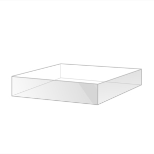 亚克力盒子透明展示盒收纳盒长方形防尘收纳抽屉托盘盖子水槽定制