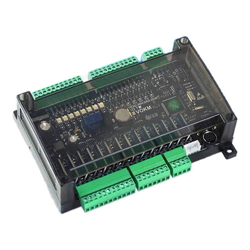 昱控PLC可编程控制器脉冲输出工控板全兼容三菱FX3U模拟量8轴国产