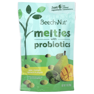 Beech-Nut儿童水果冻干零食含益生菌混合物果蔬营养呵护肠道健康