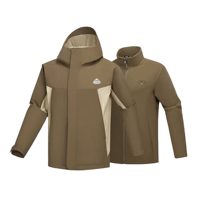 Skechers斯凯奇男士秋冬户外运动套装休闲防风外套 L324M149/05GB