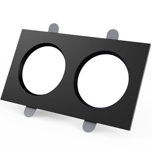 led双头单头长方形筒灯网格吊顶专用嵌入式过道天花格栅斗胆射灯