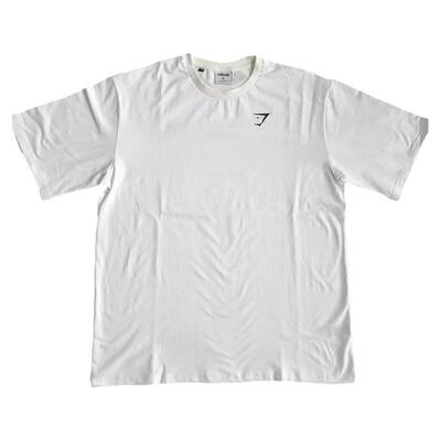 GYMSHARK宽松短袖男运动休闲T恤肌肉鲨鱼训练跑步健身衣纯棉圆领