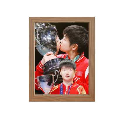 孙颖莎镜子灯光画乒乓体育周边