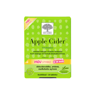 NewNordic小银树苹果醋片洋蓟燃烧脂肪助力消化提高新陈代谢30片