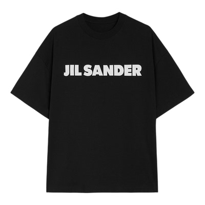 棉质短袖LogoT恤JILSANDER