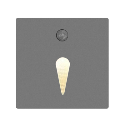 金属超薄LED人体感应智能地脚灯卧室小夜灯嵌入式过道楼梯感应灯