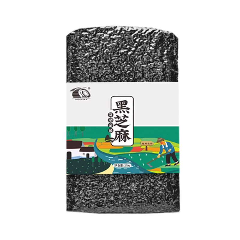 施州黑生芝麻恩施含硒黑芝麻新货