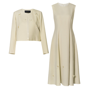 罗衣优雅端庄连衣裙日常通勤穿搭两件气质套装裙正式场合穿12782