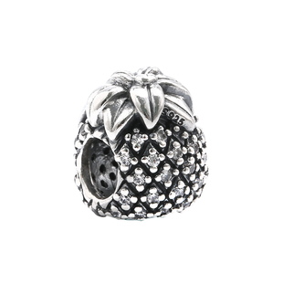 pandora潘多拉925银菠萝串珠DIY配件水晶装饰手链项链配件