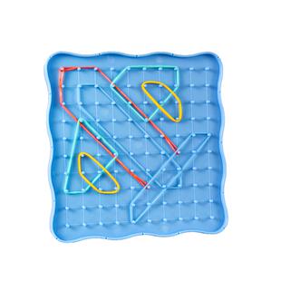 得力钉子板一年级小学生专用数学教具二四五年级多功能勾钉板形状