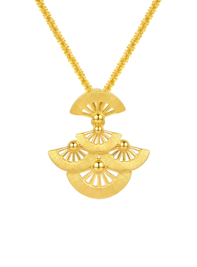 MITHAOL新中式摇风项链高级感轻奢小众扇形锁骨链女款2026新款银