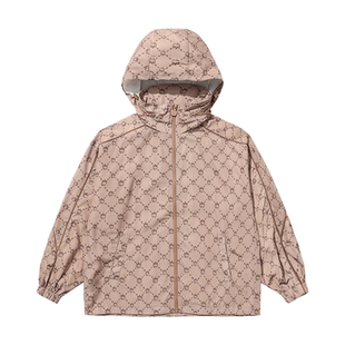 MISHKA大眼球女春款高级休闲连帽外套老花高级感宽松摩卡慕斯