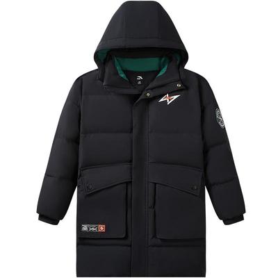 安踏儿童中长款男大童羽绒服