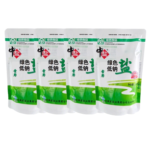 中盐绿色低钠盐无碘盐未加碘食盐高钾家用盐含钾碘盐盐巴