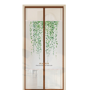 2025新款防蚊磁性门帘磁吸纱窗魔术贴自吸夏天隐私通风房间高级感