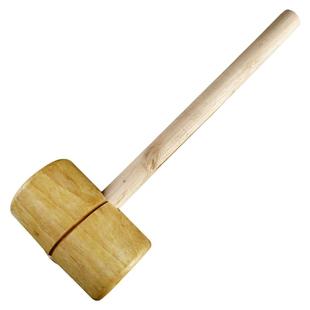 木锤实木木榔头木头锤子大号手工家用圆头黄檀木打糕锤小木槌工具
