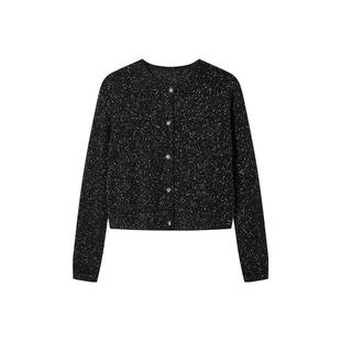 TKY SHOP小香风针织开衫女2025春秋新款毛衣慵懒高级感通勤风上衣