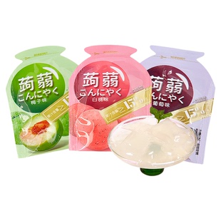 蒟蒻果冻混合水果味果汁0脂吸吸冻办公休闲解馋小零食品小吃批发