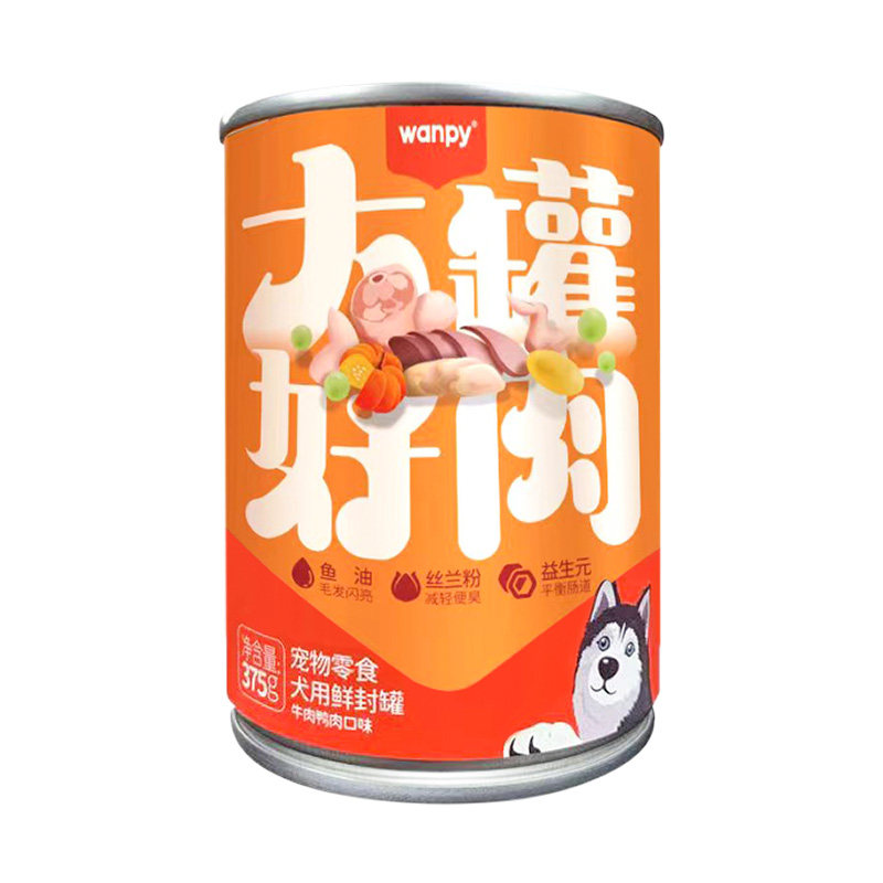 顽皮零食罐头鸡肉牛肉泥营养美味