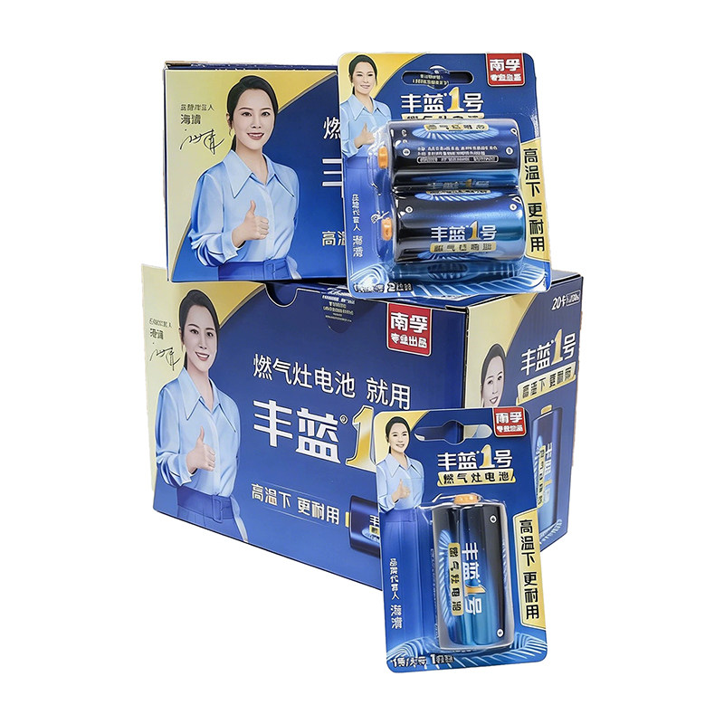 南孚丰蓝1号电池碳性一号大号燃普通干电池