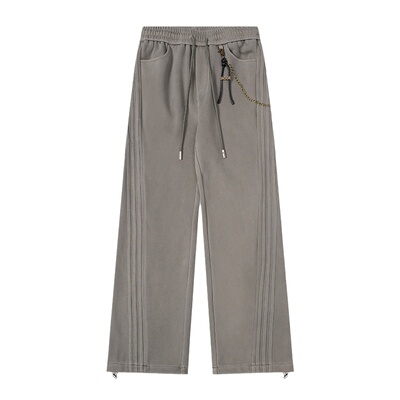 NERESUM运动复古腰链卫裤