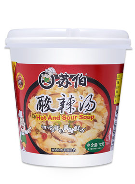 苏伯汤12g杯装超市速食辣椒木耳