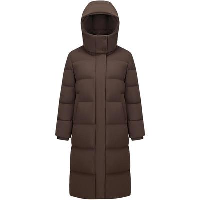 波司登爆款冬季新款过膝长款保暖修身羽绒服
