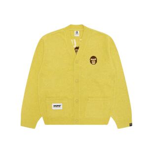 Aape旗舰店男装秋冬猿人军团提花休闲潮流针织开衫外套D306XXP