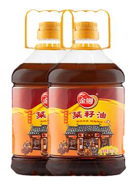 金调菜籽油10斤压榨纯香
