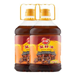 金调 菜籽油2桶10斤包邮四川农家自榨正宗非转基因食用油2.717L*2