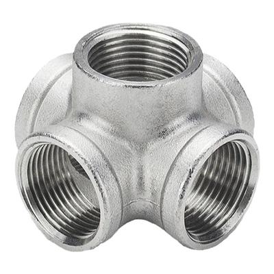 304不锈钢立体五通内丝五通