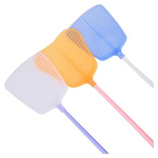 茶花苍蝇拍家用塑料大号打不烂老式长柄款拍子手动加长蝇拍蚊子拍