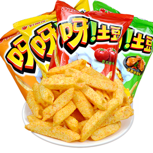 好丽友呀土豆70g麻辣小龙虾黄油番茄薯片整箱小吃超大包休闲零食