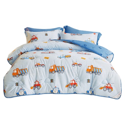 儿童全棉提花宿舍冬季保暖纤维被