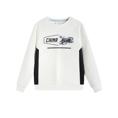 安踏儿童冬季男大童针织套头衫