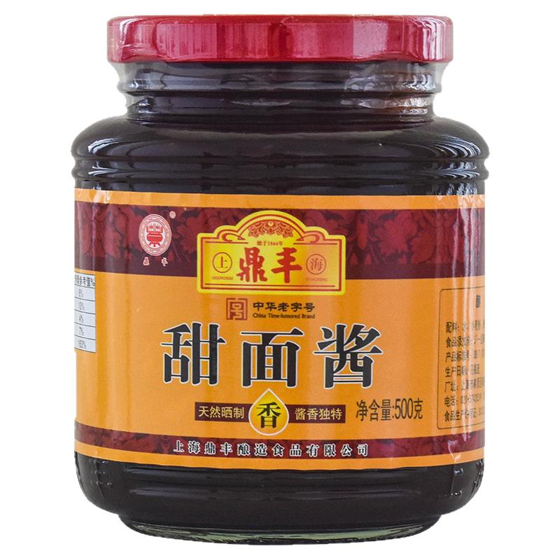 鼎丰牌鲜甜面酱500g瓶装鸡肉卷蘸酱 炸酱  面酱美味