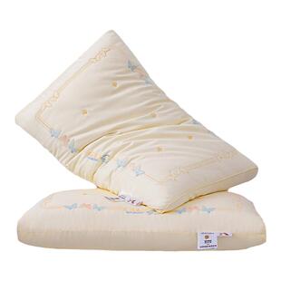 全棉蚕丝蛋白枕头婴儿枕儿童整头不塌陷家用护颈椎助睡眠侧睡枕芯