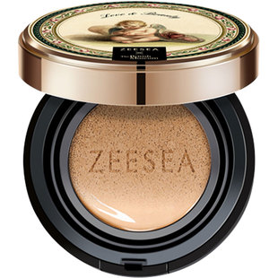ZEESEA滋色花漾气垫BB霜女遮瑕保湿持久不脱妆粉扑cc官方正品姿色