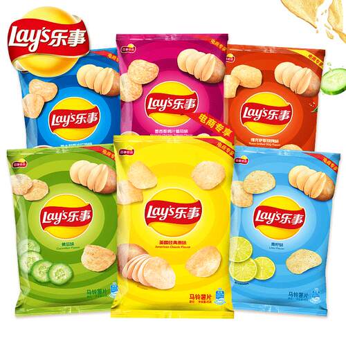 乐事薯片土豆片办公室饼干追剧解馋小零食点心休闲食品小吃大礼包