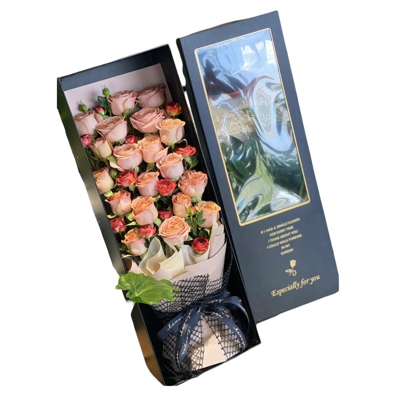 高品质礼盒鲜花速递同城配送女友玫瑰花束生日礼物成都全国店闪送
