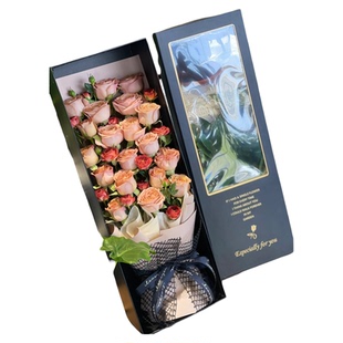 礼盒鲜花速递同城配送女友红玫瑰花束生日成都西安重庆广州全国店