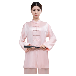 御尊2025新款重磅真丝桑蚕丝绸太极服男四季高端太极拳练功服装女