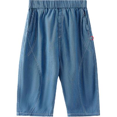 Q21儿童牛仔裤薄款七分裤不褪色