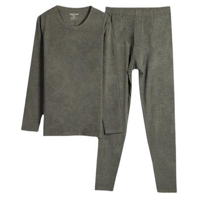 舒感保暖内衣套男长衣长裤长绒棉线衣线裤元气百草秋衣秋裤15111