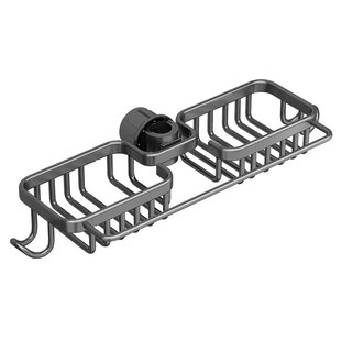 厨房收纳架水龙头置物架太空铝家用海绵沥水架水槽钢丝球抹布挂篮