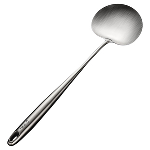 316不锈钢蘑菇铲加大号长柄家用炒勺专用厨房烹饪炒菜勺子铁锅铲