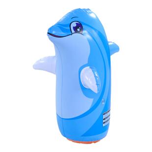 婴儿不倒翁宝宝充气企鹅玩具儿童吹气沙袋小孩防摔3-6-9个月0-1岁