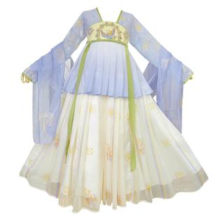 女童古风汉服春秋2026新款中国风唐朝公主古装儿童超仙连衣裙夏季