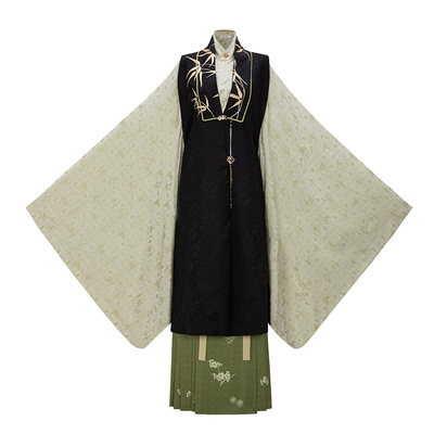 定织汉服竖领大襟衫马面裙