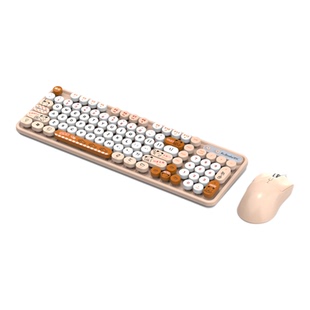 蝰蛇K2朋克有线键盘鼠标套装办公游戏笔记本台式电脑男女可爱拼色